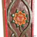 Sculpture tibétaine en bois 91 cm - Décoration tibétaine