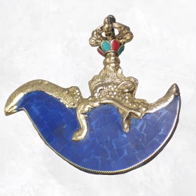 Kartika tibétain (drigug) laiton pierres fantaisie