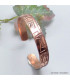 Bracelet tibétain en Cuivre orné du mantra de Chenrezi sanskrit 