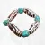 Bracelet tibétain grosses perles de Dzi - Bracelets tibétains bouddhistes