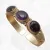 Bracelet tibétain en améthyste et onyx noir - Bracelets tibétains bouddhistes