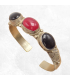 Bracelet tibétain Onyx noir Cornaline
