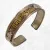 Bracelet Bouddhiste métal jaune Mantra - Bracelets tibétains bouddhistes