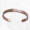 Bracelet cuivre 6 amants motif géométrique