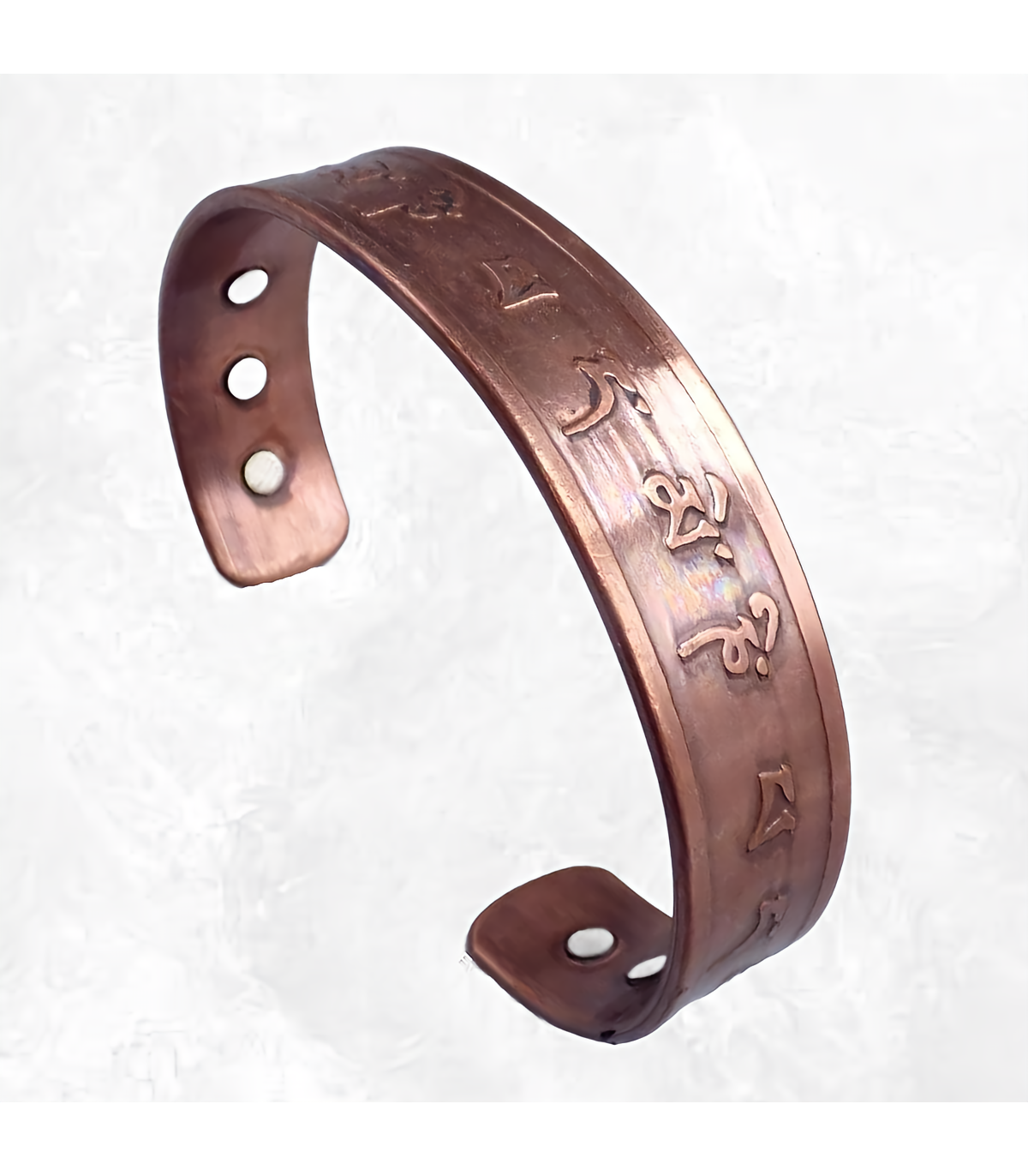 Bracelet De Cheville Magnétique En Cuivre Pur - 26 Cm, 10 Mm - Cadeau Homme, Fête Des Pères - 11