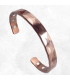 Bracelet cuivre magnétique artisanal et ajustable.