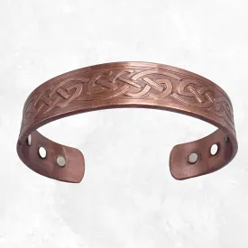 Bracelet en cuivre magnétique 6 aimants symbole celtique - Bracelet Magnétique en Cuivre