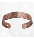 Bracelet celtique en cuivre avec 2 aimants, design unique.