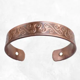 Bracelet magnétique celtique en cuivre 2 aimants - Bracelet Magnétique en Cuivre