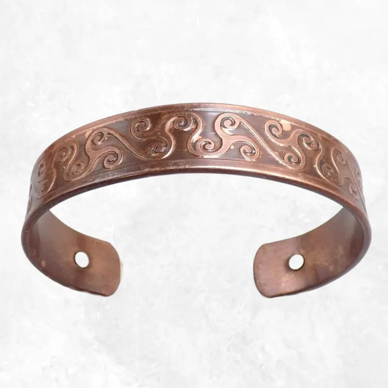 Bracelet magnétique celtique en cuivre 2 aimants - Bracelet Magnétique en Cuivre