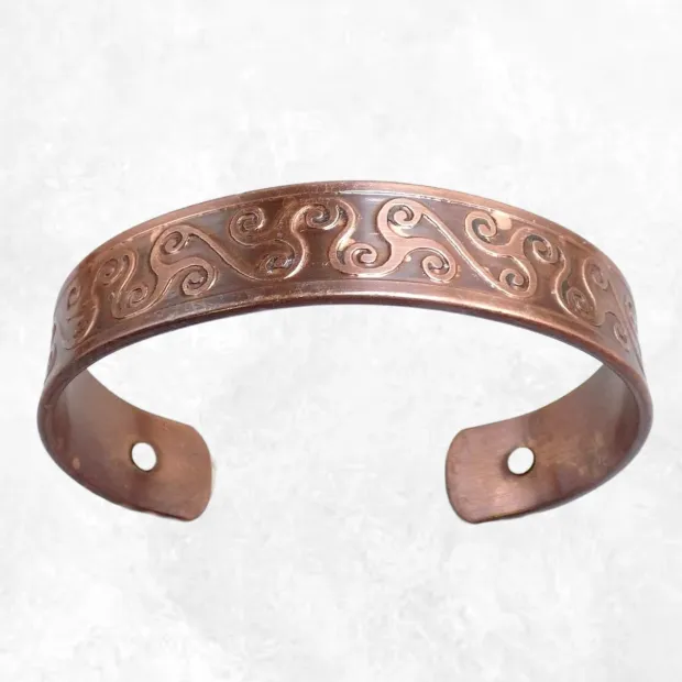 Bracelet magnétique celtique en cuivre 2 aimants - Bracelet Magnétique en Cuivre