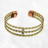 Bracelet magnétique laiton et cuivre avec aimants