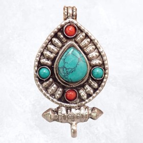 Pendentif Bouddhiste Ghau poison forme goutte