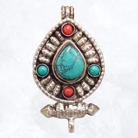 Pendentif Bouddhiste Ghau poison forme goutte - Pendentifs tibétains bouddhistes