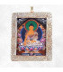 Pendentif tibétain amulette Tangka Bouddha Sakyamouni