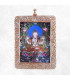 Pendentif amulette tibétaine tangka ghau Chenrezi