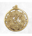 Pendentif mandala en laiton Bijoux tibetains bouddhistes BHP31