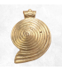 Pendentif tibétain spirale à droite de conque