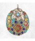 Grand pendentif tibétain bouddhiste os et métal Bijoux tibetains bouddhistes ref 30