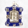 Pendentif tibétain Moulin à prières imitation Lapis lazuli