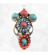 Pendentif tibétain style antique Pendentifs tibétains bouddhistes antic 1