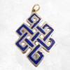 Pendentif Noeud sans fin en lapis lazuli Pendentifs tibétains bouddhistes ref 3505