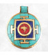 Pendentif tibétain Yeux de Bouddha Turquoise Lapis Lazuli