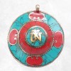 Gros pendentif tibétain double dordjé