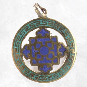 Bijou bouddhiste pendentif Dorje Vajra