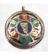 Pendentif tibétain réversible Om et Kalachakra