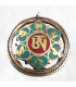 Pendentif tibétain réversible symbole Kalachakra