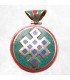 Grand pendentif tibétain Noeud infini