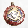 Bijou tibétain Om hindouiste laiton - Pendentifs tibétains bouddhistes