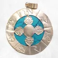 Bijou tibétain pendentif double dorje - Pendentifs tibétains bouddhistes