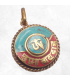Pendentif tibétain mantra de Chenrezi-dr
