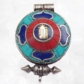 Pendentif bouddhiste ghau Kalachakra - Pendentifs tibétains bouddhistes