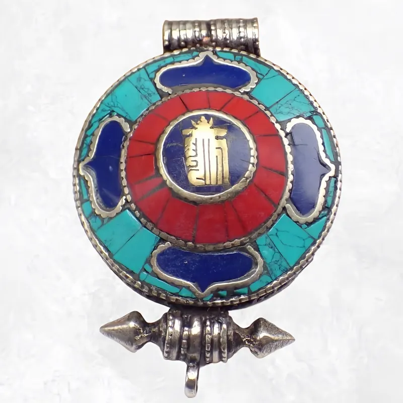 Pendentif bouddhiste ghau Kalachakra - Pendentifs tibétains bouddhistes