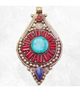 Bijou Pendentif népalais ethnique