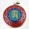 Pendentif bouddhiste réversible Om Tibétain