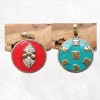 Pendentif tibétain réversible Dorje Mantra