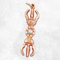 Pendentif tibétain VAJRA DORJE Bijoux tibetains bouddhistes ref 4177