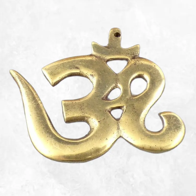 Pendentif tibétain OM HINDOUISTE laiton - Pendentifs tibétains bouddhistes