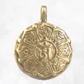 Pendentif tibétain bouddhiste en laiton - Pendentifs tibétains bouddhistes
