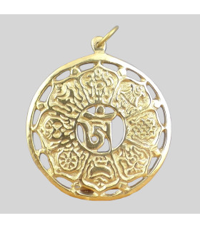 Pendentif tibétain en laiton - Pendentifs tibétains bouddhistes