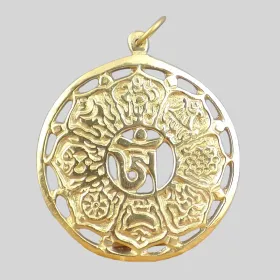 Pendentif tibétain en laiton - Pendentifs tibétains bouddhistes