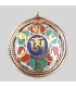 Pendentif bouddhiste Om kalachakra 2 faces