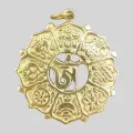 Pendentif tibétain en laiton Om - Pendentifs tibétains bouddhistes