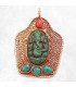 Pendentif tibétain Ganesh plaqué or