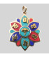 Petit pendentif tibétain Yeux de Bouddha