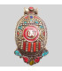 Gros pendentif tibétain bouddhiste Om